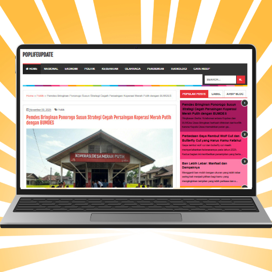 Website Berita Profesional Siap Monetisasi AdSense Blogger Premium