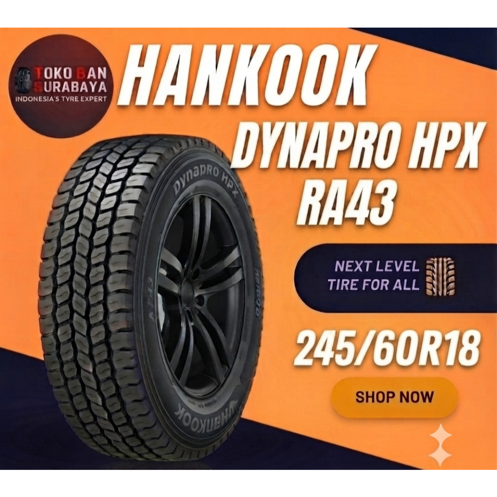 BAN MOBIL HANKOOK HK 245/60 R18 245/60R18 245/60/18 24560 R18 24560R18 R18 R 18 DYNAPRO HPXRA43 HPX 