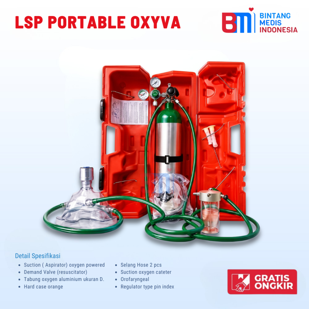 Oxygen LSP Oxyva Portable Resusitator / Oksigen Portable Oxyva