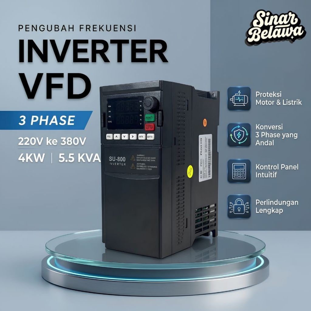 Frequency Converter Inverter VFD 3 Phase 220V to 380V 4KW