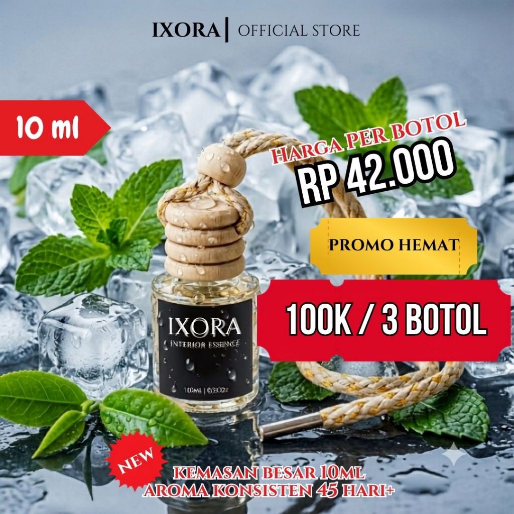 Parfum Mobil Gantung Aroma Tahan Lama | Pewangi Mobil Botol Kaca Premium | Pengharum Mobil Ruangan 1
