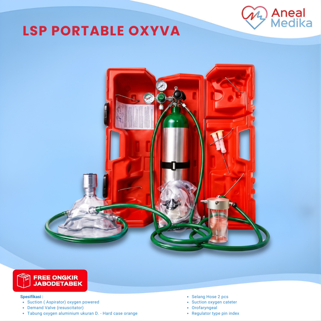 Oxygen LSP Oxyva Portable Resusitator / Oksigen Portable Oxyva
