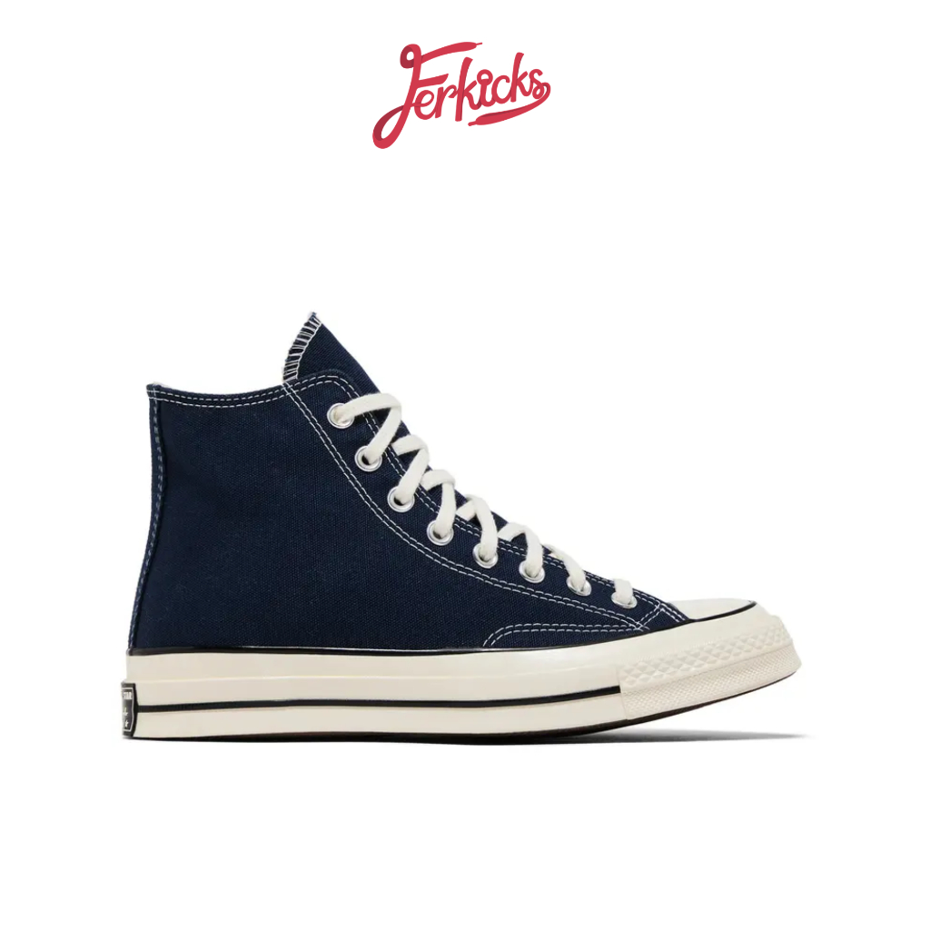 Sepatu Sneakers Converse 70s High Obsidian Midnight Navy -FERKICS