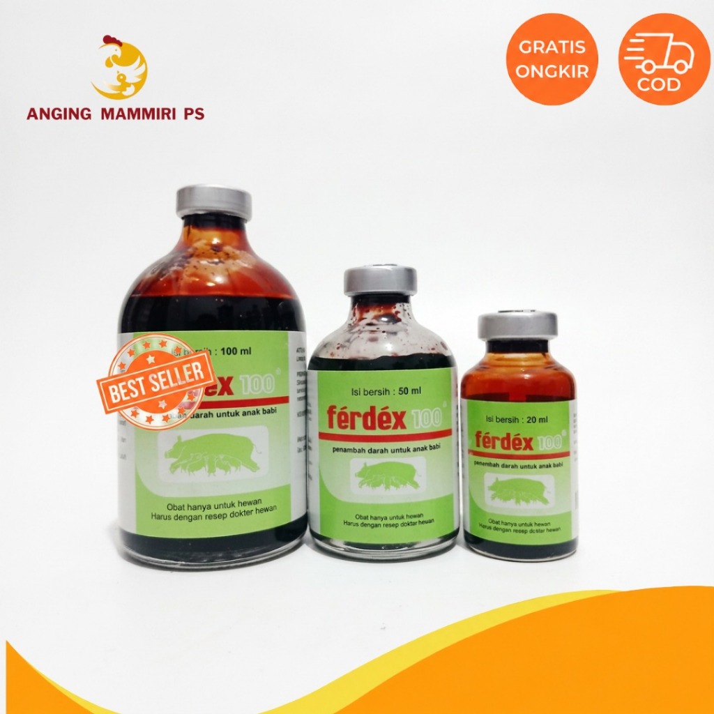 FERDEX (Obat penambah darah untuk anak babi)