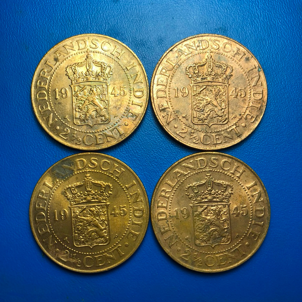 Koin Benggol 4pcs 1945 Mulus