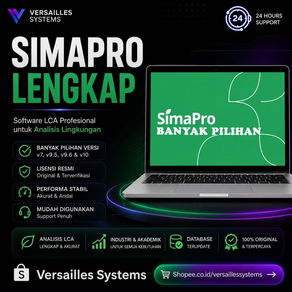 Software SimaPro Lengkap V7, v9.5 dan v10