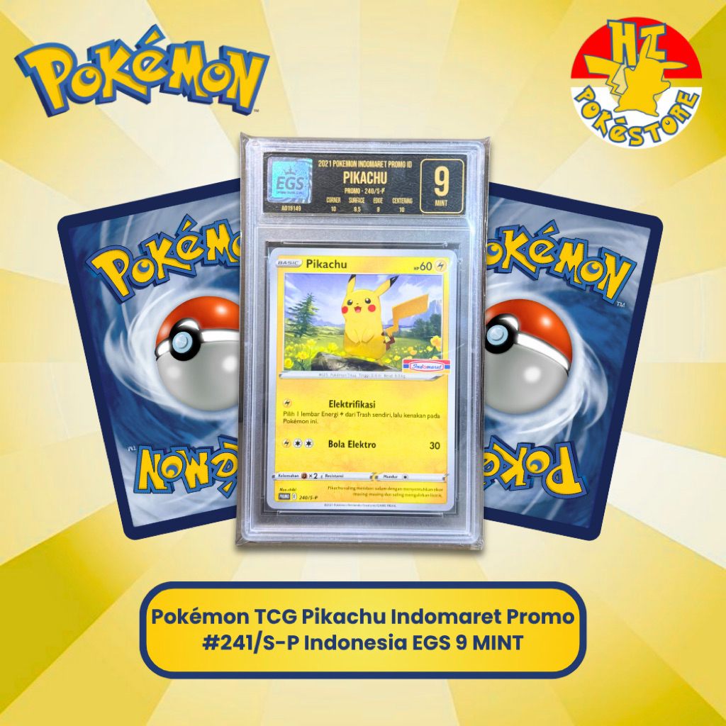 PIKACHU INDOMART EGS 9 MINT