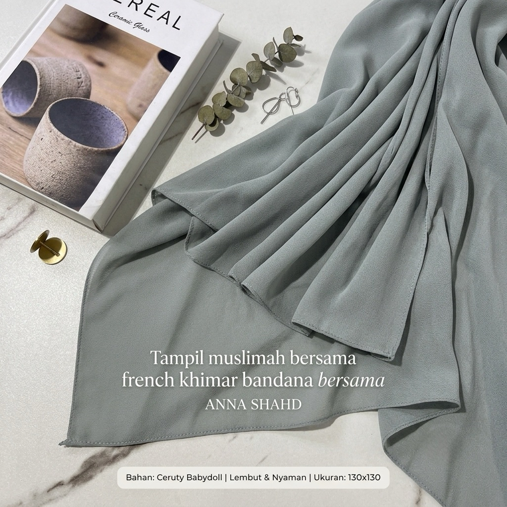 HOT SALE TERBARU KHIBAN/FRENCH KHIMAR BANDANA /HIJAB KHIBAN 130 X 130/SEGI EMPAT KHIBAN