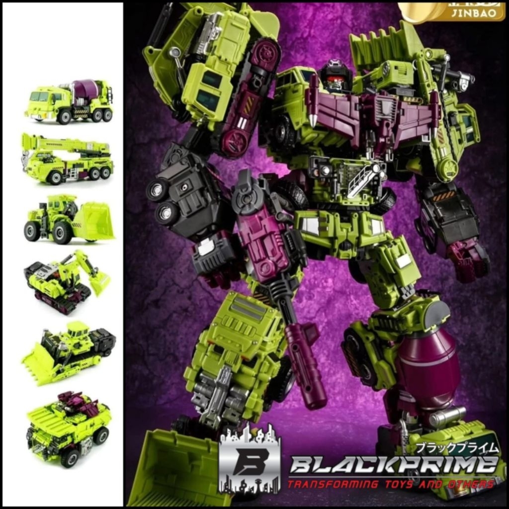 Mainan robot Transform Combiner Jinbao Devastator Boxset