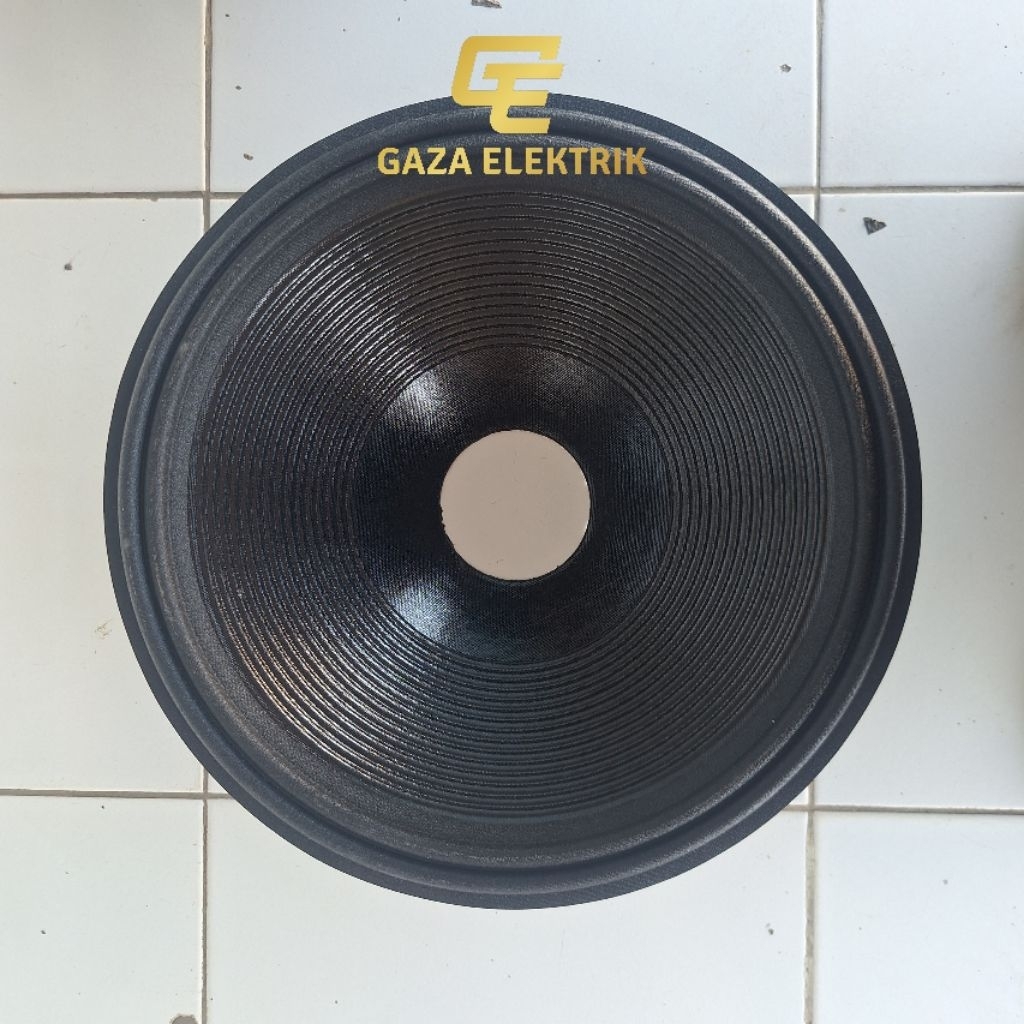 Daun speaker 18 inch kulit jeruk bahan tebal model garis lubang spool 4 inch 2 rims
