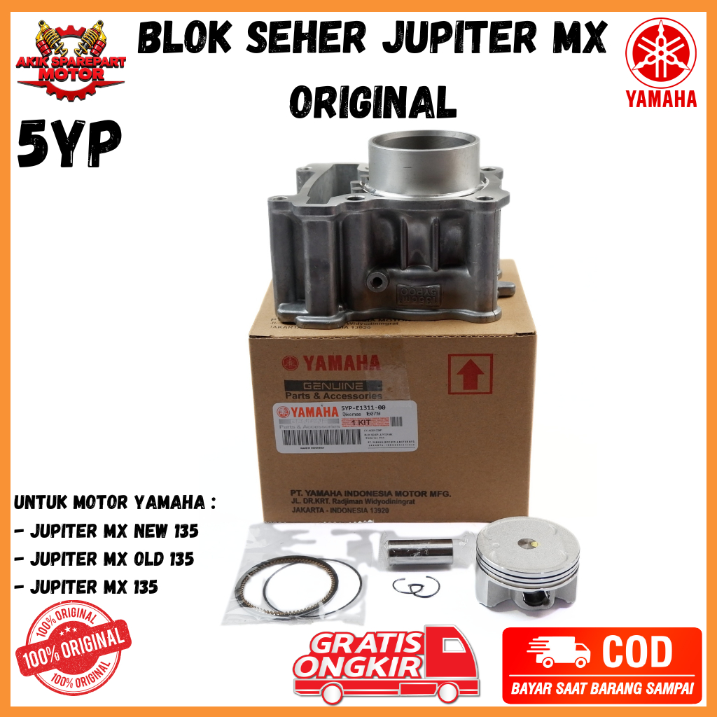 Blok Seher jupiter mx 135 new - blok jupiter mx old  5YP - 5OC Original akik sperpart
