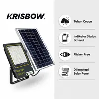 Krisbow Lampu Sorot LED Solar Vertical 25 Watt 2500 Lumen