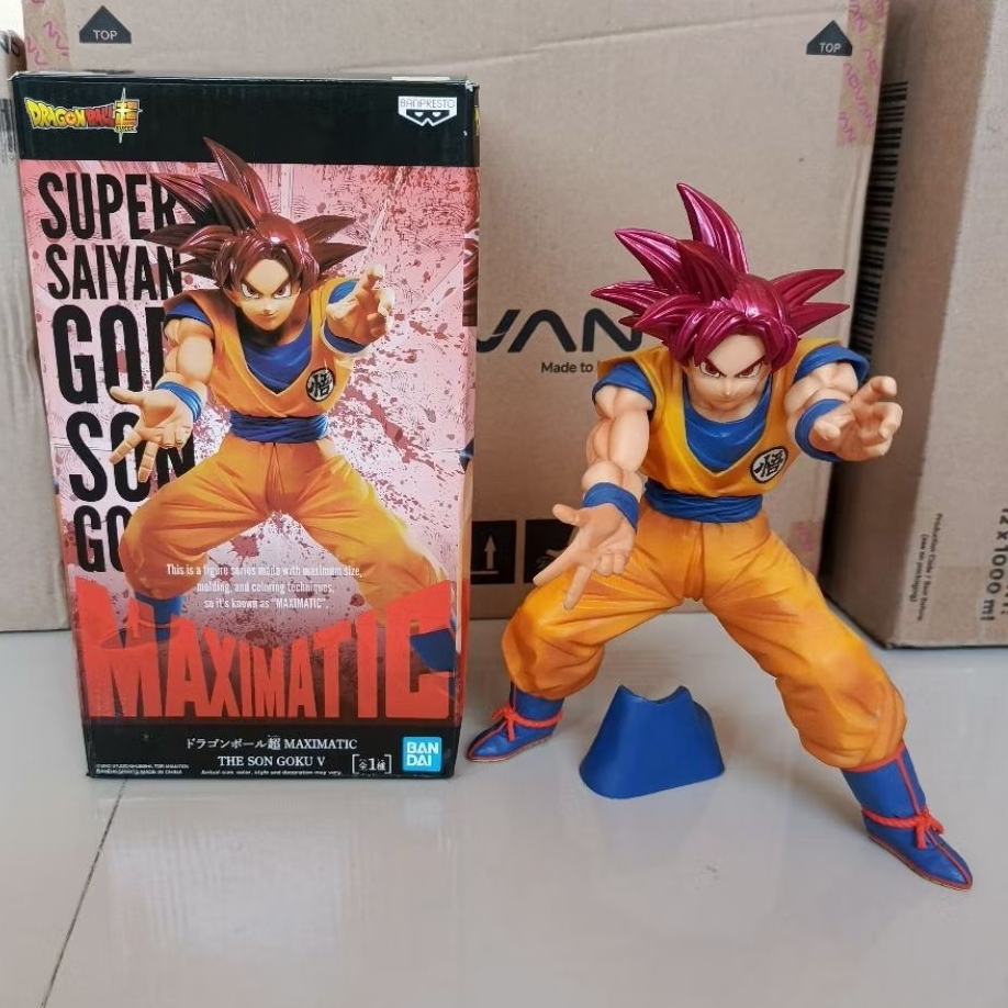 Maximatic Goku God Figure Goku Dragon Ball Z Goku God Banpresto Goku God
