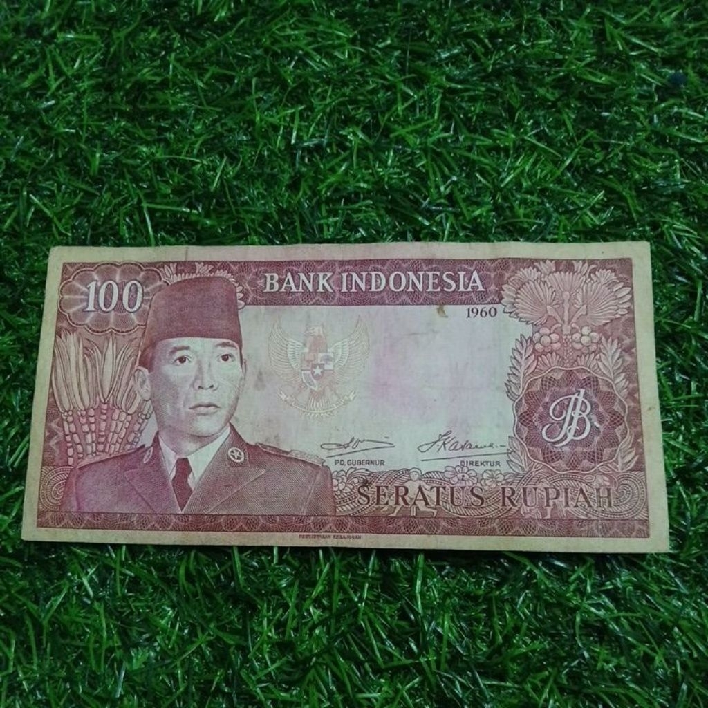 Uang 100 soekarno original