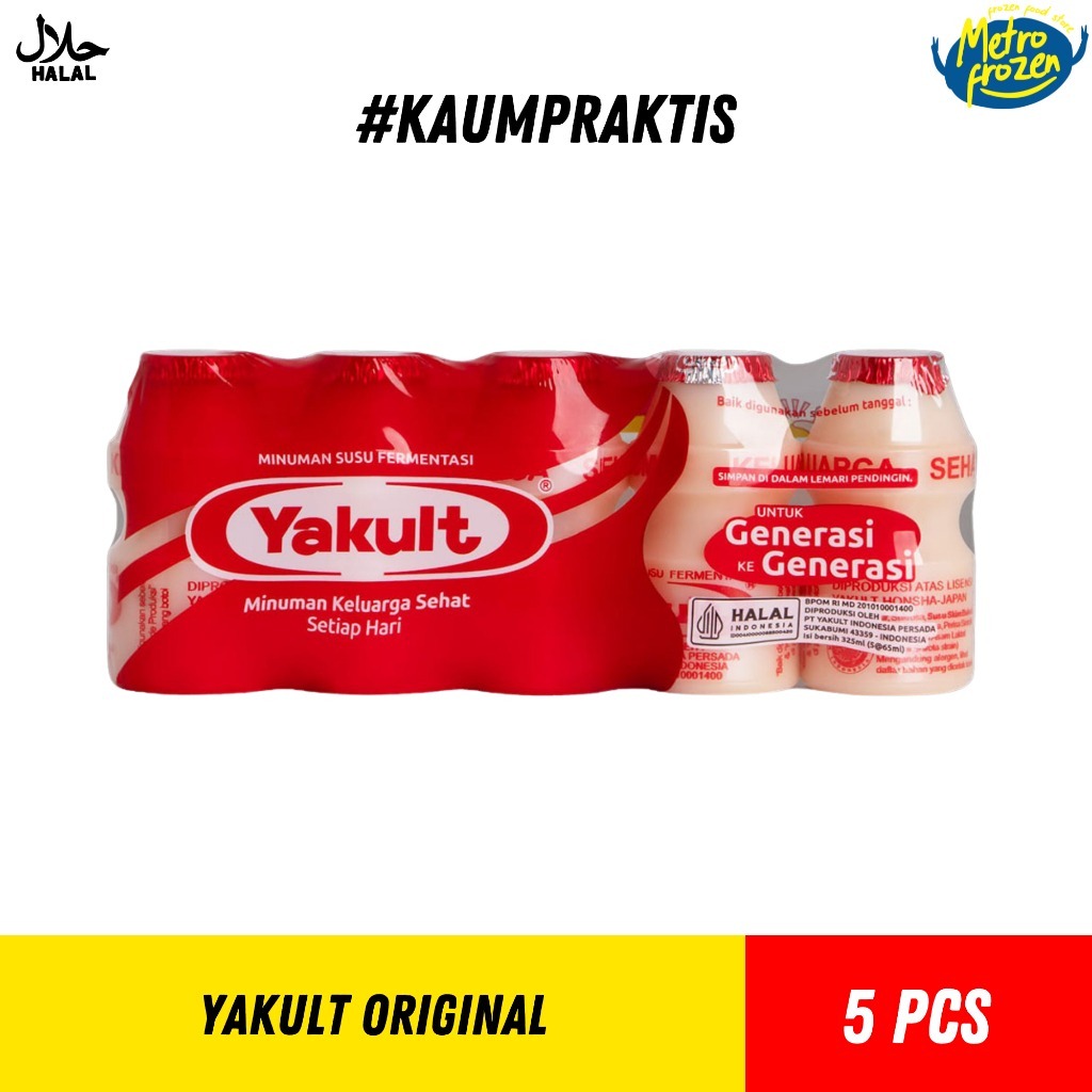 YAKULT All Varian 5pcs //Yakult less sugar // yakult rasa mangga //minuman susu fermentasi //yakult 