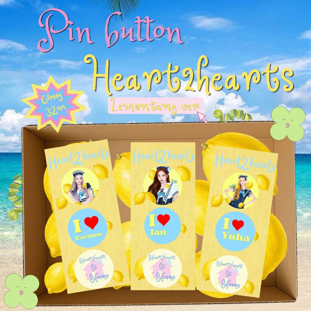 [|HEART2HEARTS|]Pin heart2hearts ver lemontang | Pin kpop | Pin heart2hearts kpop | heart2hearts pin