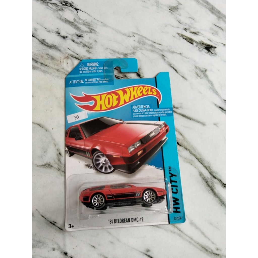 Hot Wheels '81 Delorean DMC-12 HW CITY RED