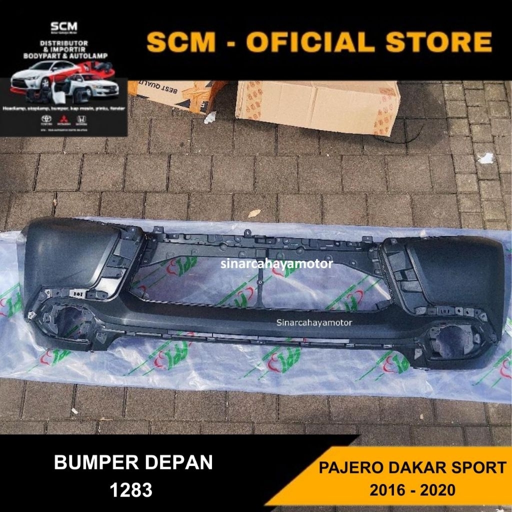 bemper bumper BARU ASLI depan mobil mitsubishi pajero dakar sport 2016 2017 2018 2019 2020 *1283