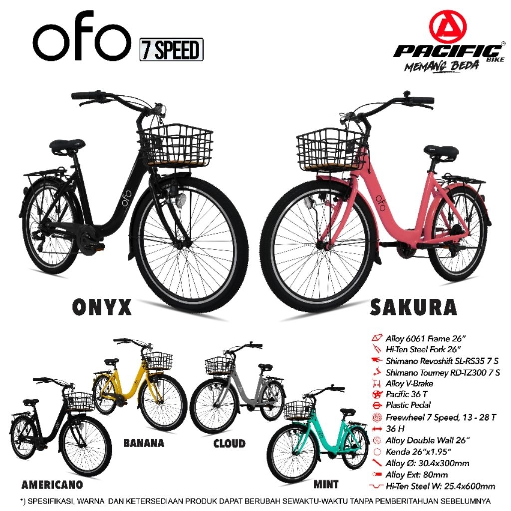 CTB 26 Pacific OFO 7 speed