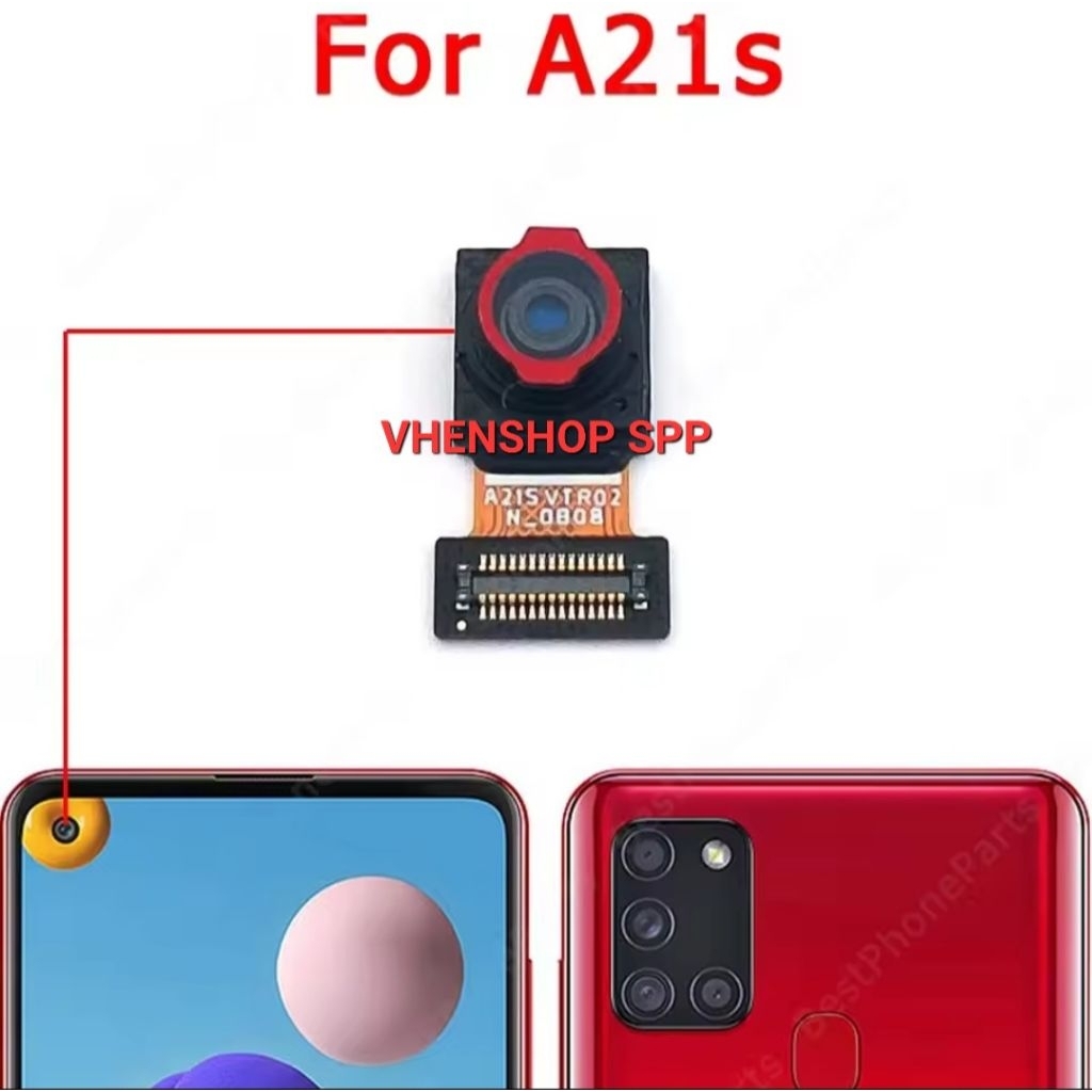 Kamera depan kamera selfie Samsung Galaxy A21S SM-A217 Original