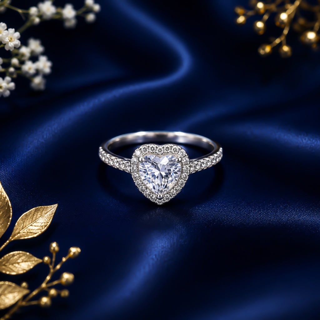 Amanah Cincin Permata Love Silver Perak Titanium