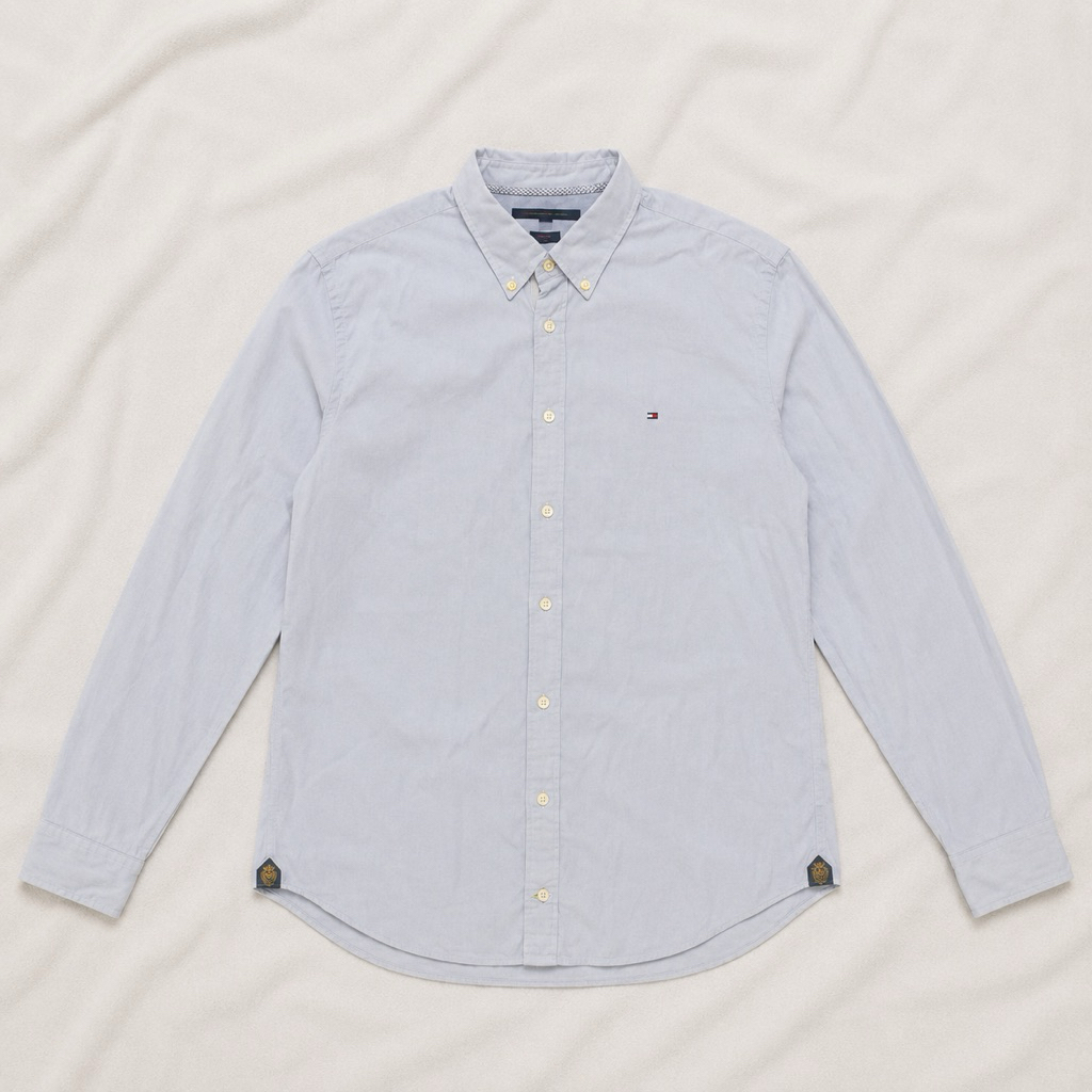 Kemeja Tommy Hilfiger Light Blue Size L