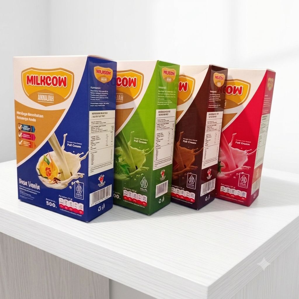 Paket 4 Susu Milkcow - Susu Gemuk Tinggi Penambah Berat Badan BPOM 500 gram