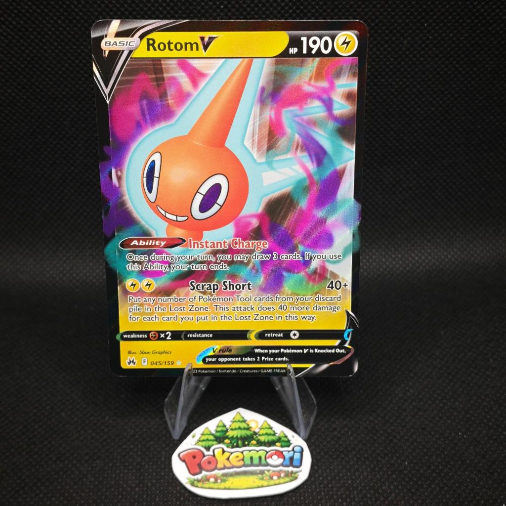 Rotom V 045/159 Crown Zenith - Kartu Pokemon TCG English Murah