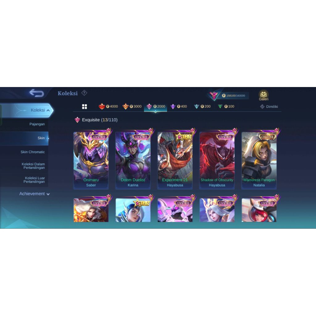 akun mobile legend