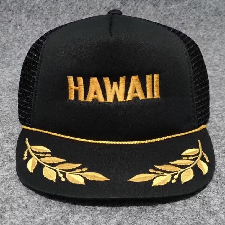 Hawaii Vintage 90's Trucker Rope Hat By Hawaiian HeadWear