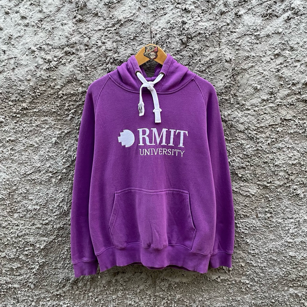 Hoodie Rmit University Unisex Pria Wanita Size L