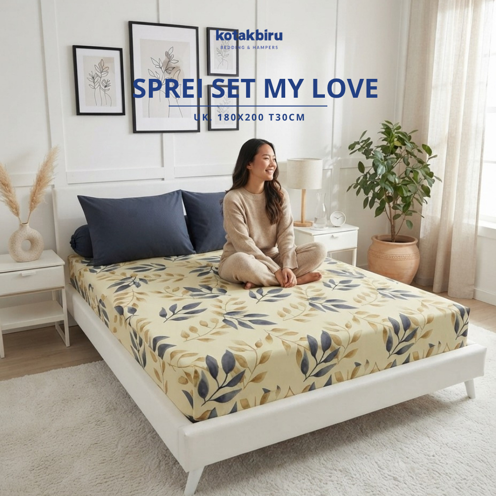 Sprei My Love Ukuran 180x200 T30cm