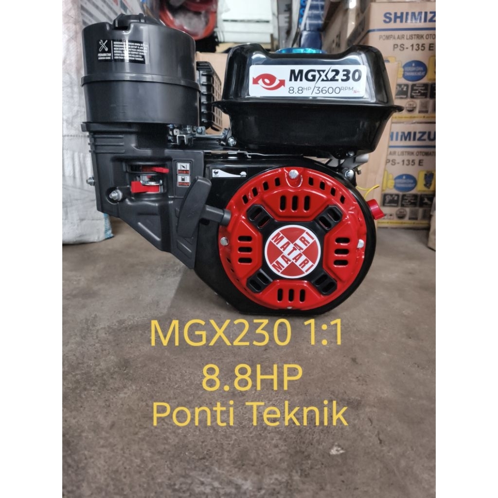 Mesin penggerak/robin MATARI MGX230 8.8HP putaran 1:1