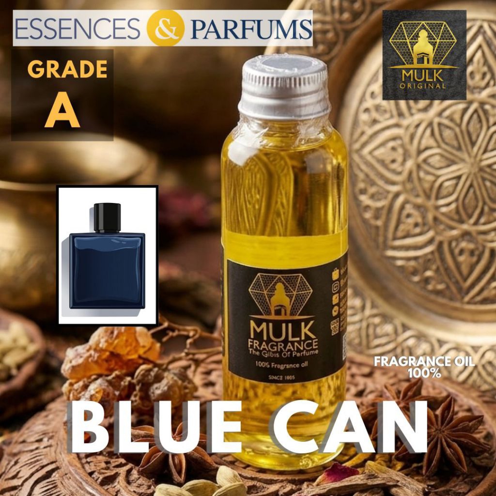 Fragrance Oil 100% Bibit Parfum Essences and Parfum Luzi Bello Blue Can