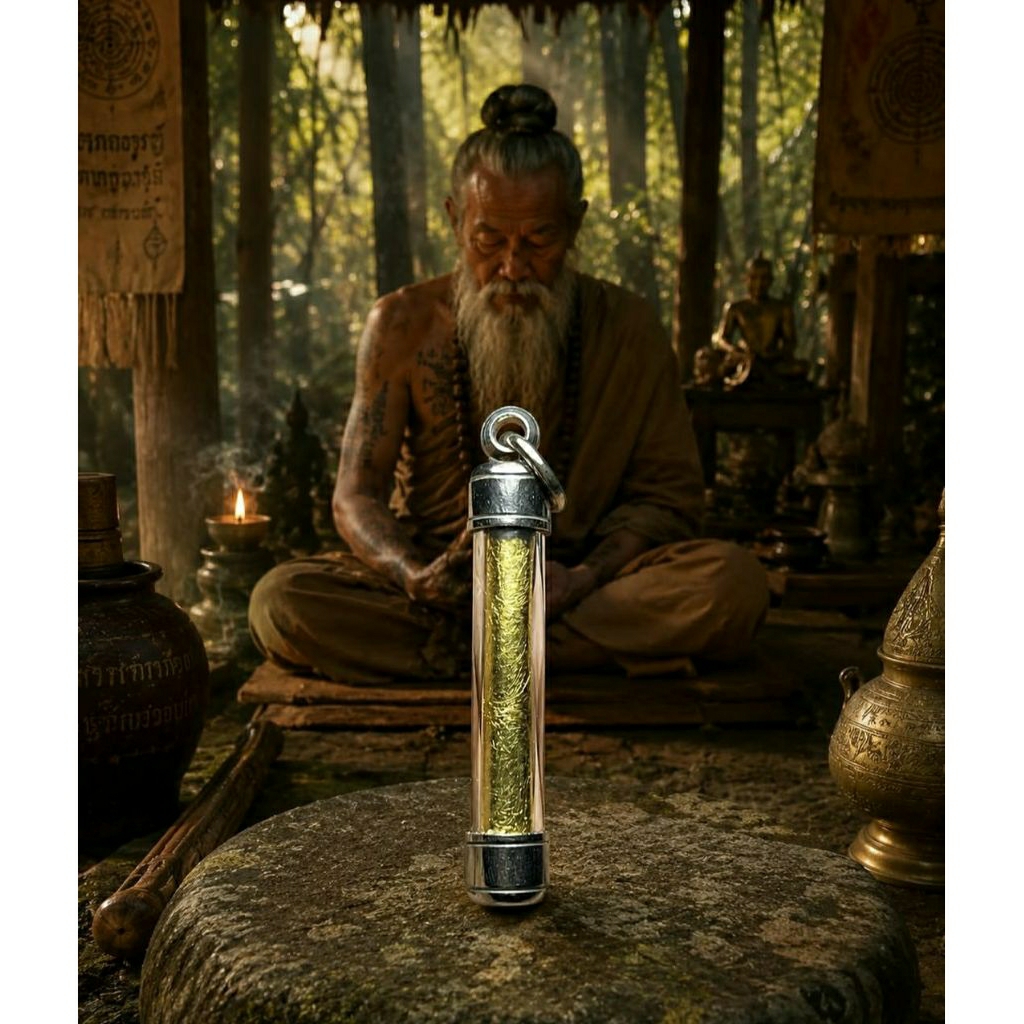 Liontin Sembahyang Takrut Yant Buddha