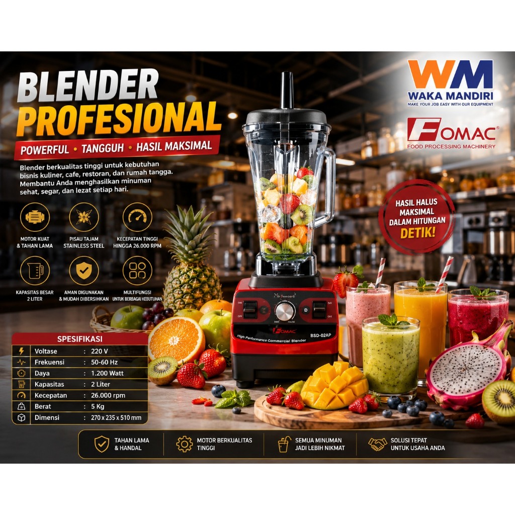 Smoothie Ice Blender FOMAC IBD-DS7 Blender Smoothy Ice