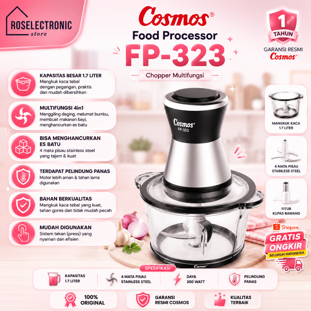 COSMOS FOOD PROCESSOR FP 32 CHOPPER COSMOS ORIGINAL/FP32/FP-32/FP 32/CHOPPER/CHOPPER COSMOS