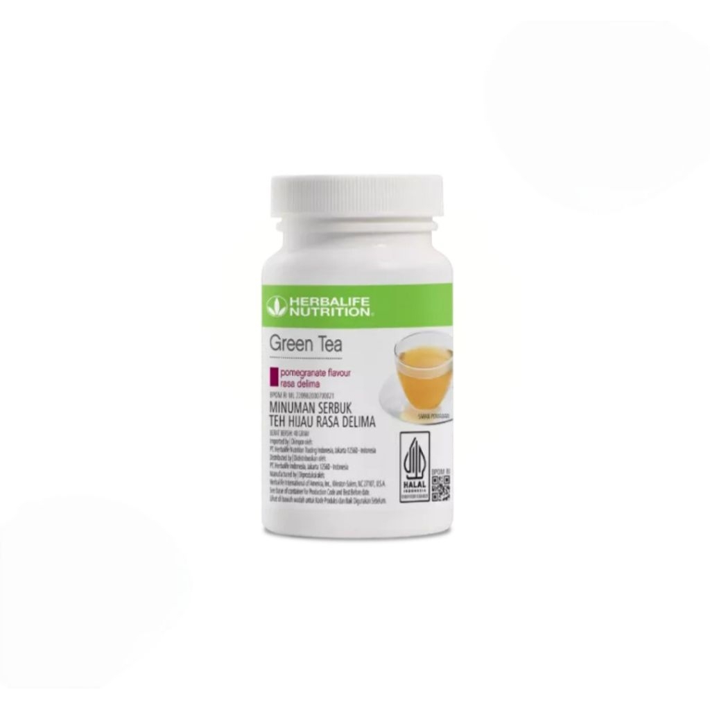 HERBALIFE Potong Barcode 19.03.27 Green Tea Pomegranate Flavour, Teh Hijau Rasa Delima 48gr