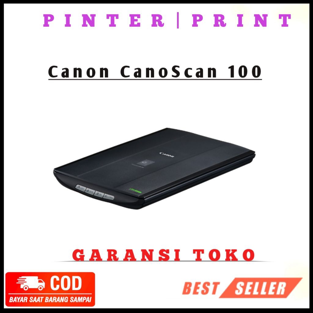 Canon CanoScan Lide 100 | Scaner Dokumen Warna & Hitam Putih Hasil Tajam & Berfungsi Dengan Baik
