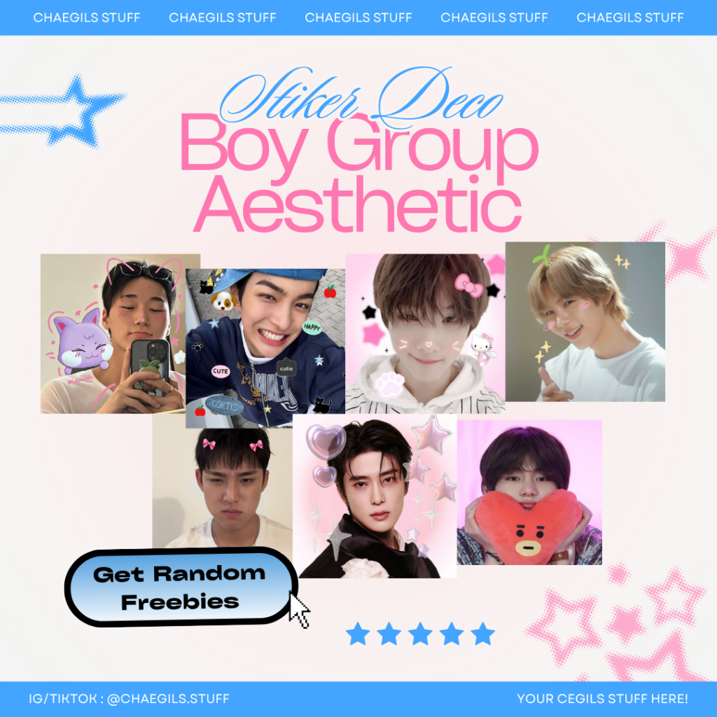 Stiker Deco KPOP-Stiker Mail-Stiker Deco Aesthetic Boy Group