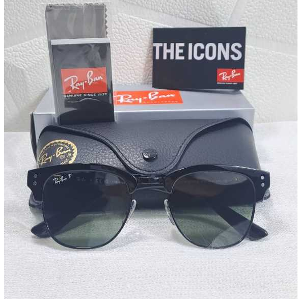 Kacamata Rayban Clubmaster Reverse RB 0504S Full Black
