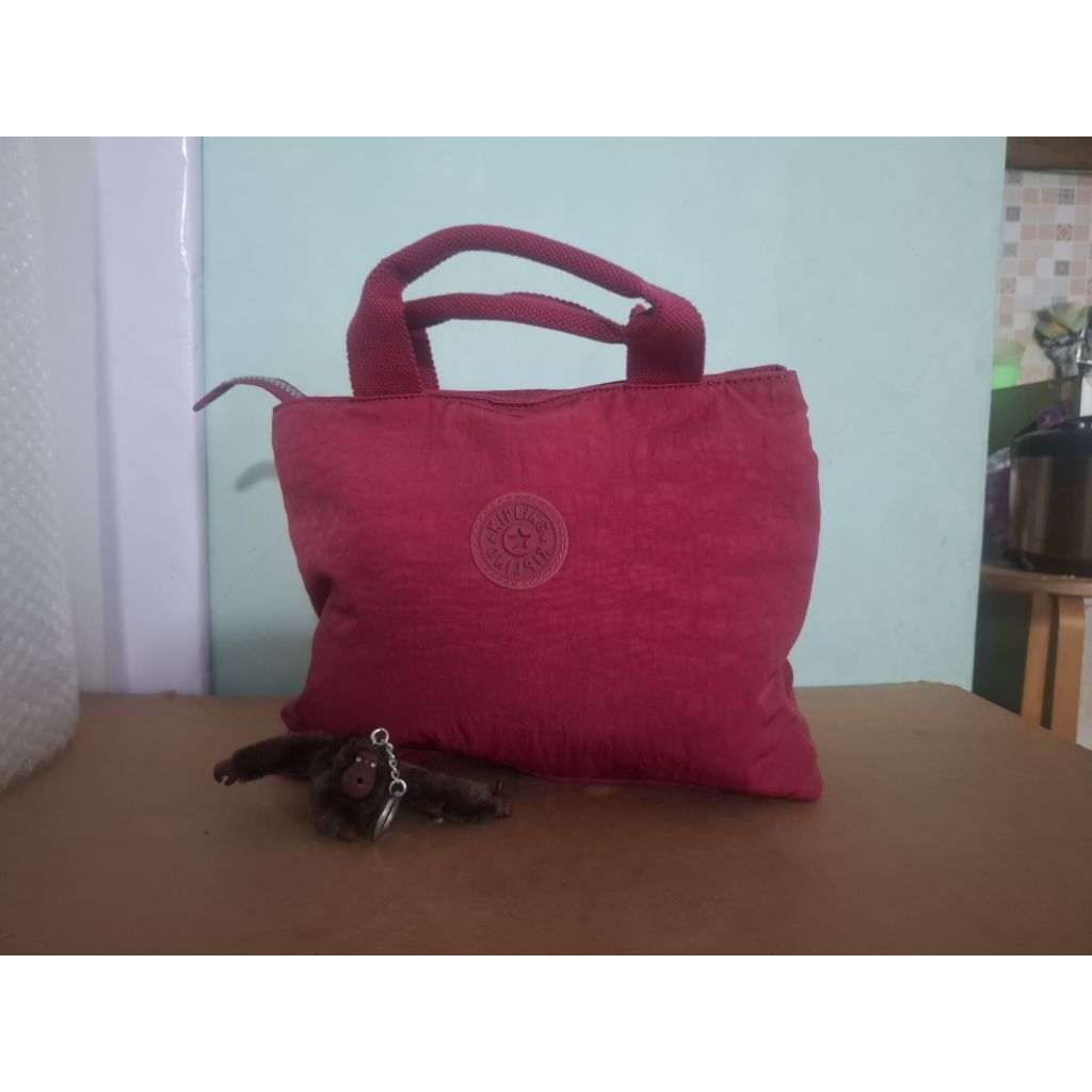 Preloved Shoulderbag Kipling Tas selempang bahu wanita warna merah red