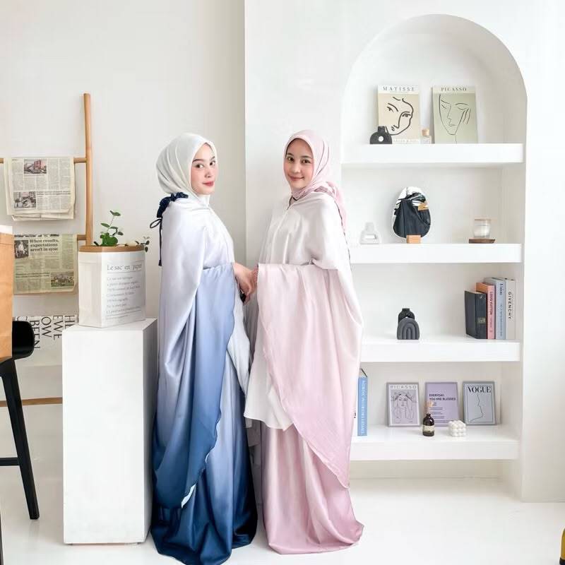 Medina Prayer Set By Boonaachic | Prayer Set Silk | Mukena Perempuan | Mukena Gradasi