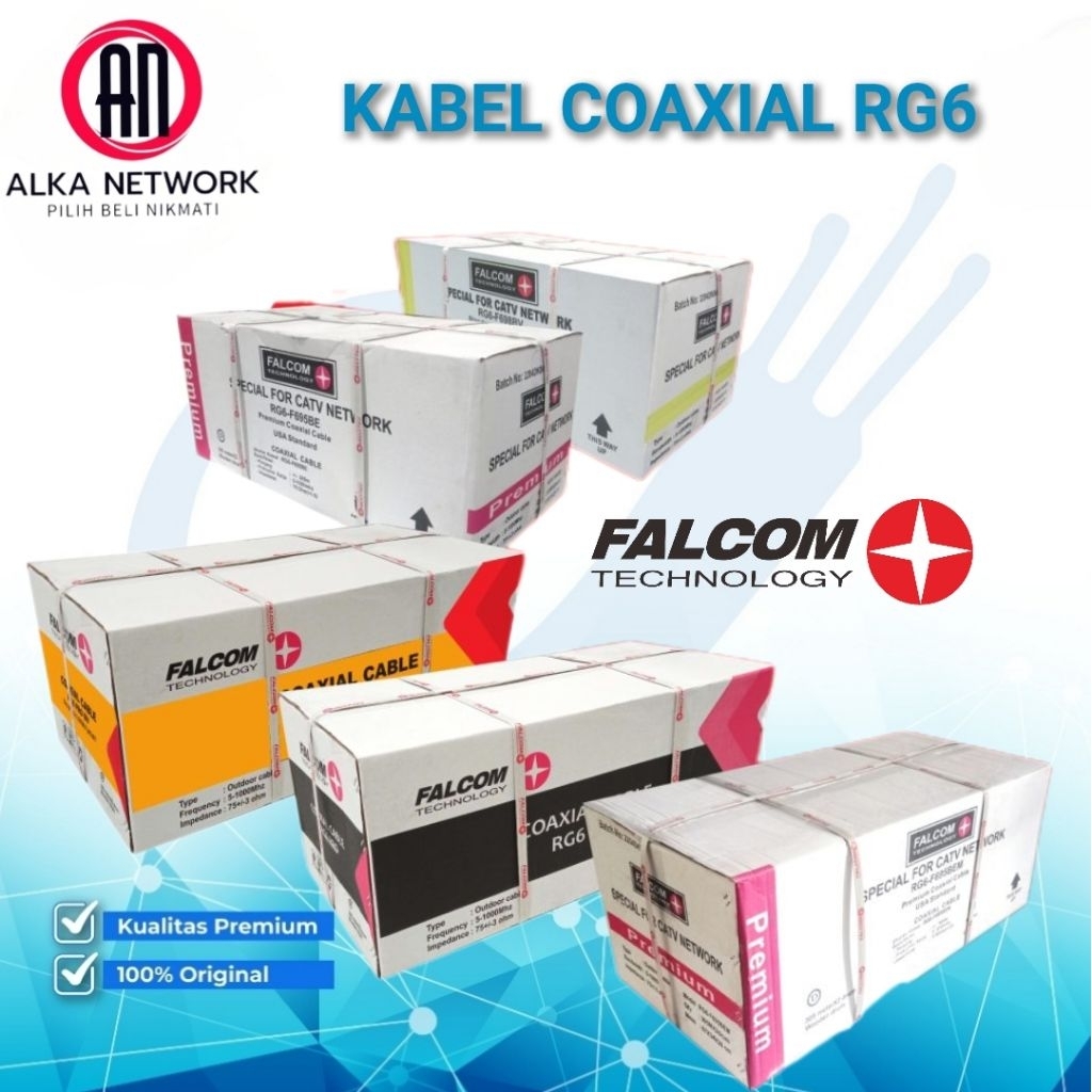 KABEL COAXIAL RG6 95 BE FALCOM