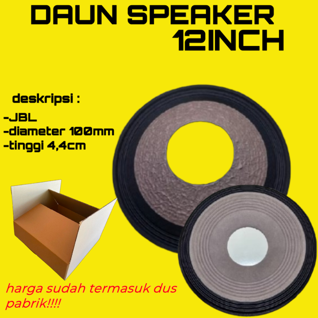 DAUN SPEAKER JBL 12inch LUBANG 100mm