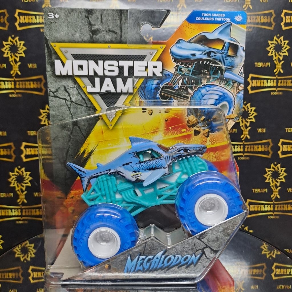 MONSTER JAM MEGALODON TOON SHADED MONSTER JAM SERIES 46 MONSTER JAM 1:64 ORI SPIN MASTER MONSTER JAM