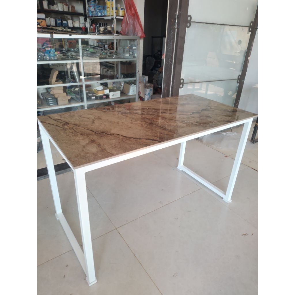 Meja Granit Tile Uk 60x120cm Tinggi 72cm/Top Table Granit Tile/Kokoh/Modern/MUltifungsi