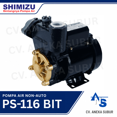 SHIMIZU PS 116 bit Pompa Air Sumur Dangkal PS-116 BIT Manual 16 bit ps116bit