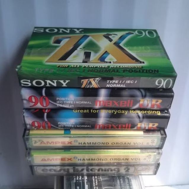 Kaset Pita Kosong Maxell & Ampex Hammond Organ Vol.5-6
