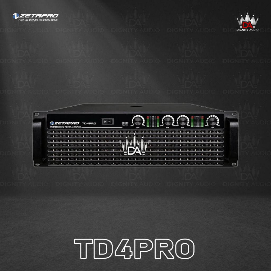 Power Ampli Amplifier ZETAPRO TD4PRO Class TD Original 4 x 4500 Watt